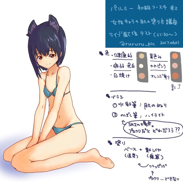 肌の塗り練