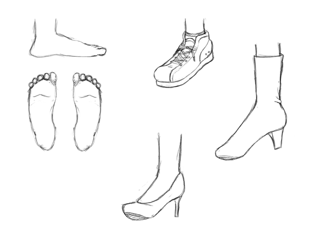 靴の描き方