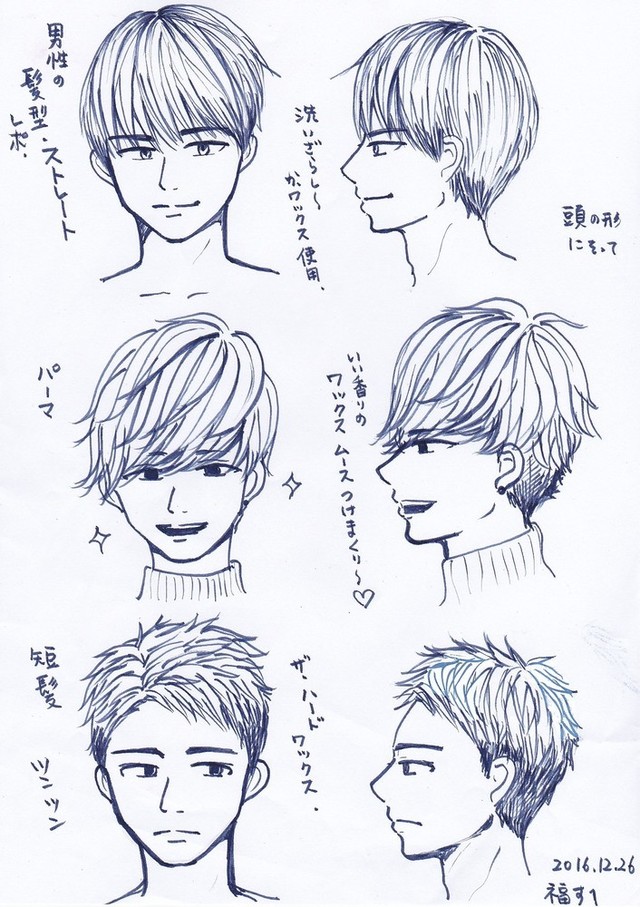 男性キャラクターのイラレポ①