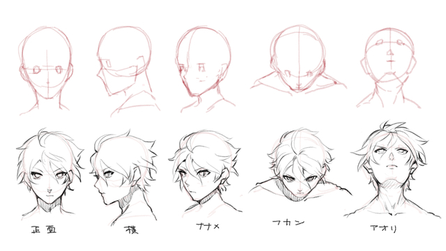 アタリと下書き