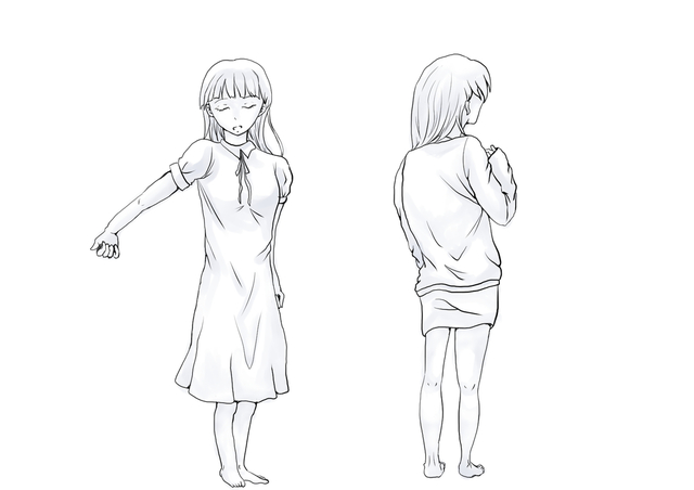 服のシワ