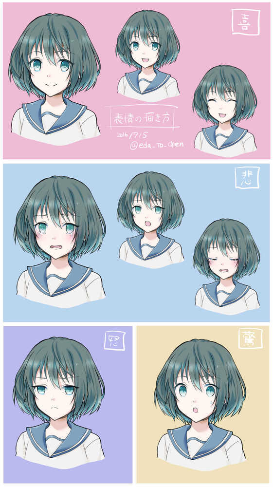 表情の描き方