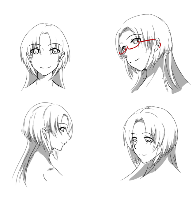 顔のあたり１（女性）