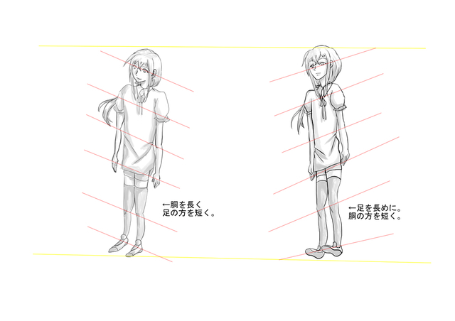 アオリフカン体の描き方