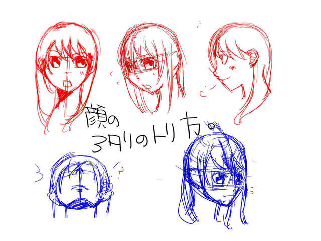 顔のあたりの取り方