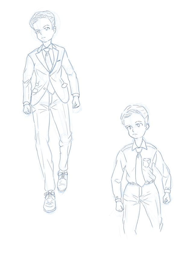 スーツの描き方講座