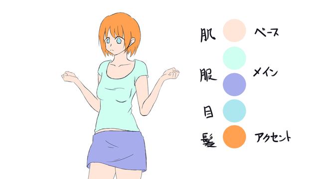 イラストの配色レポ