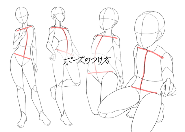 ポーズのつけ方