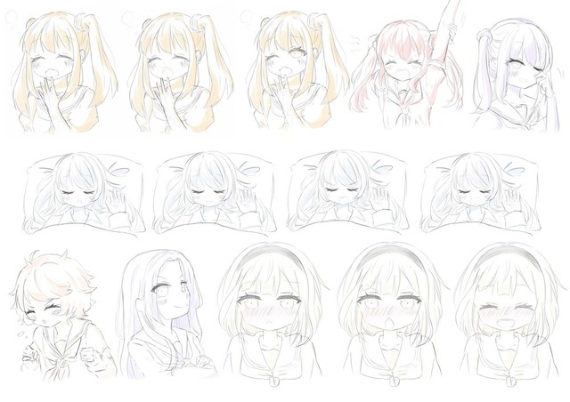 様々な表情の描き方