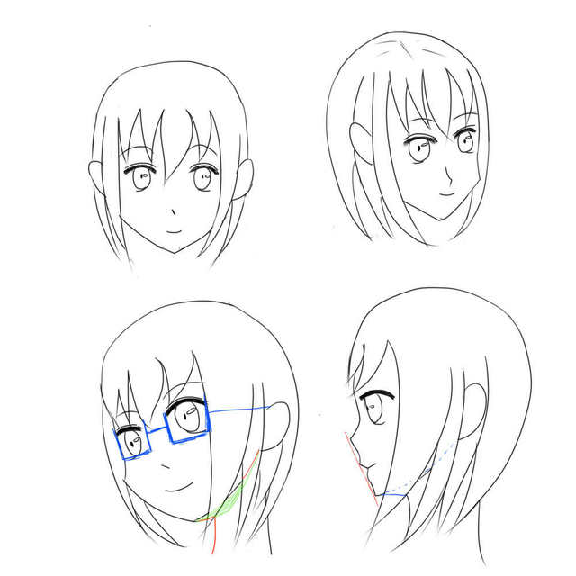 顔の練習