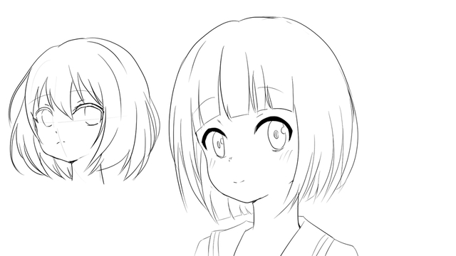 ショートヘアー　練習