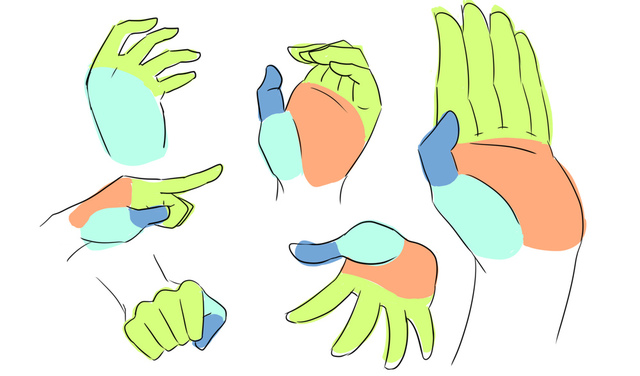 手や指の描き方講座