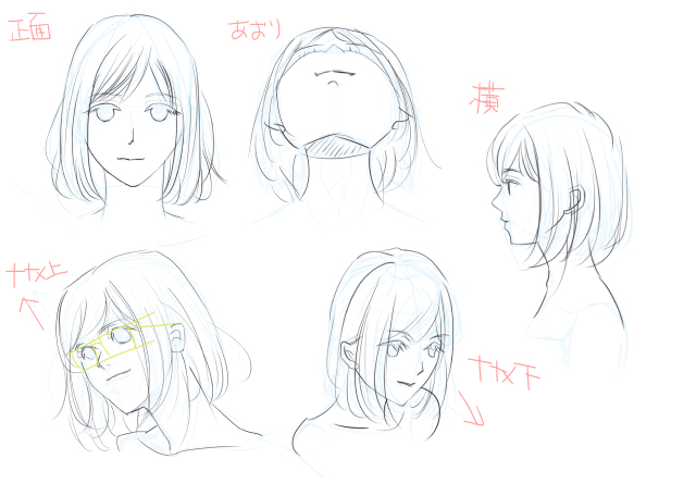 顔のアタリの取り方講座
