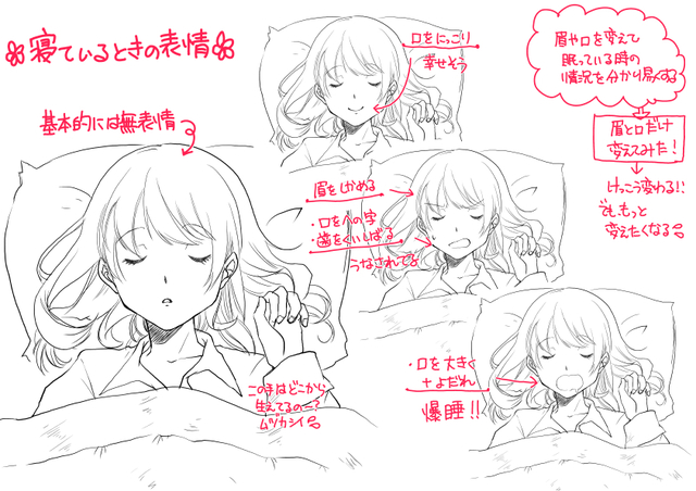 寝ているときの表情