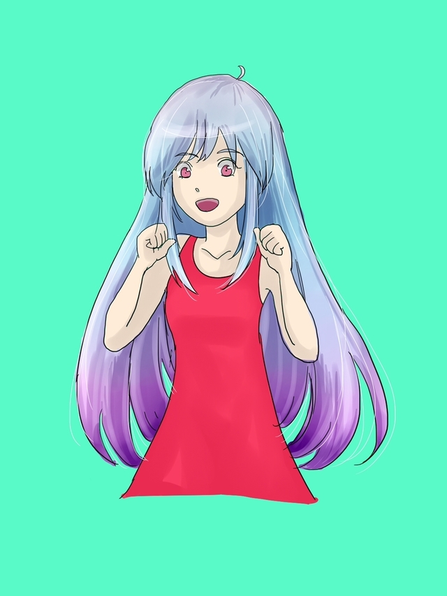 髪の塗り方