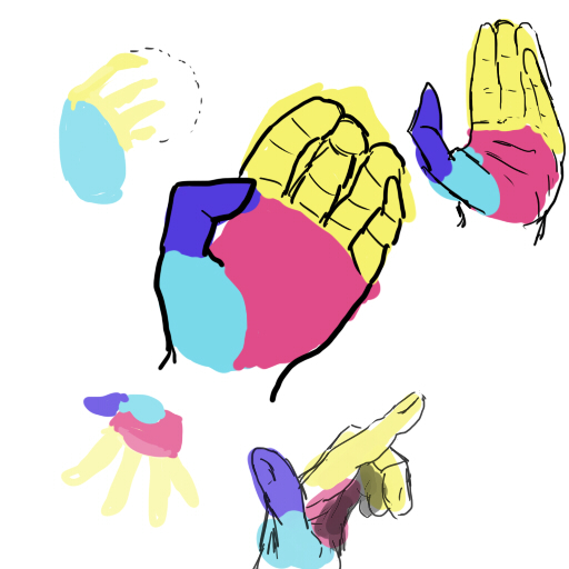 手の描き方