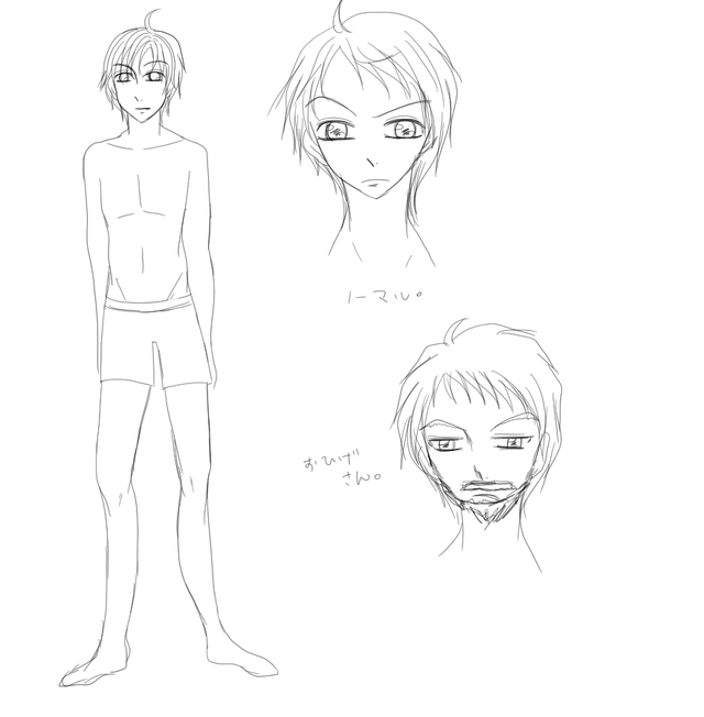 男性キャラの描き方