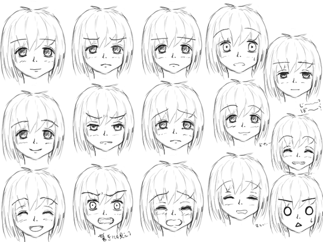 表情豊かな絵を描きたい