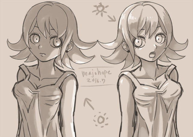 陰影をつけるッ！