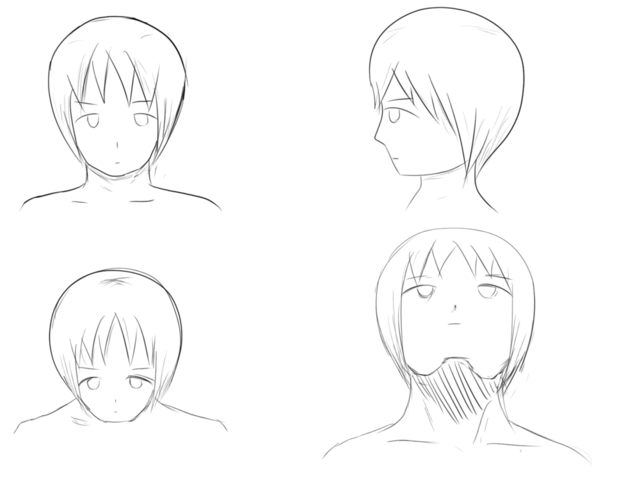 初級１－１　顔の書き方