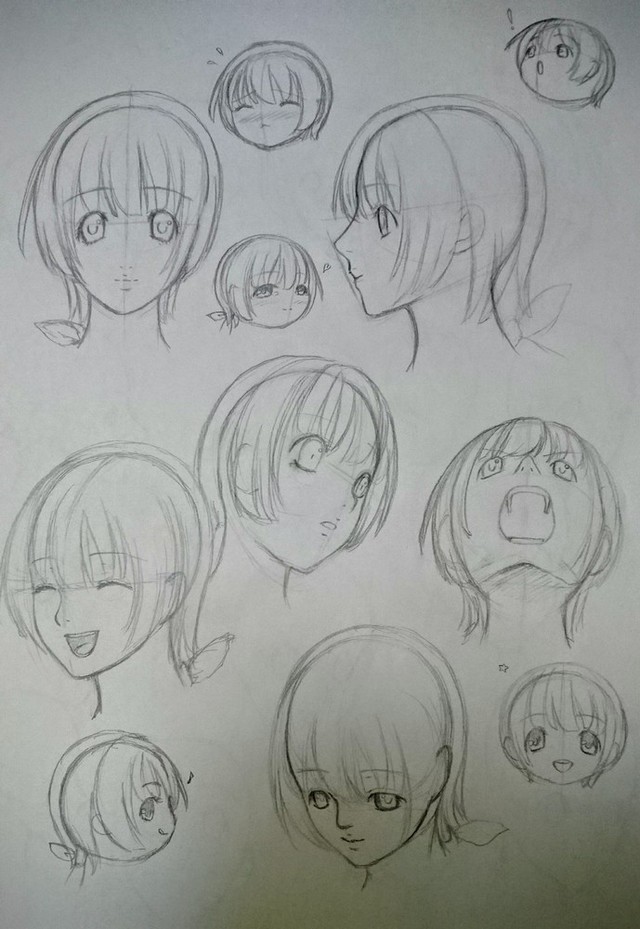 女の子のいろんな顔