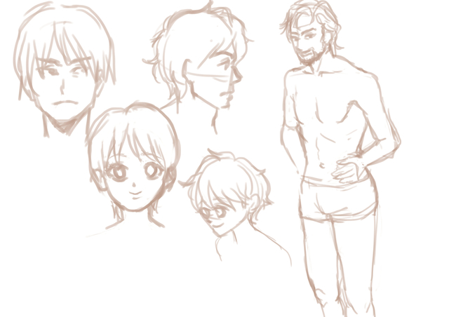 男性キャラの描き方