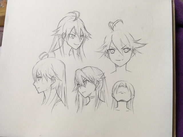 顔のあたりの練習