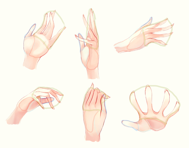 様々な手の描き方