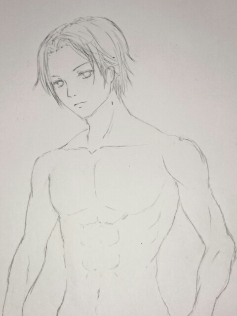 男性の上半身