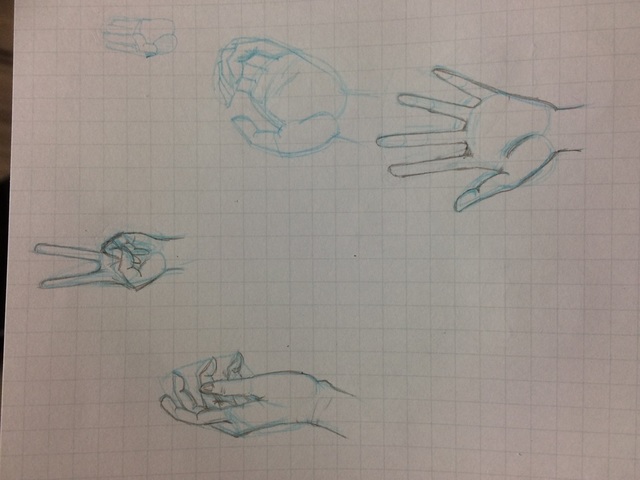 手