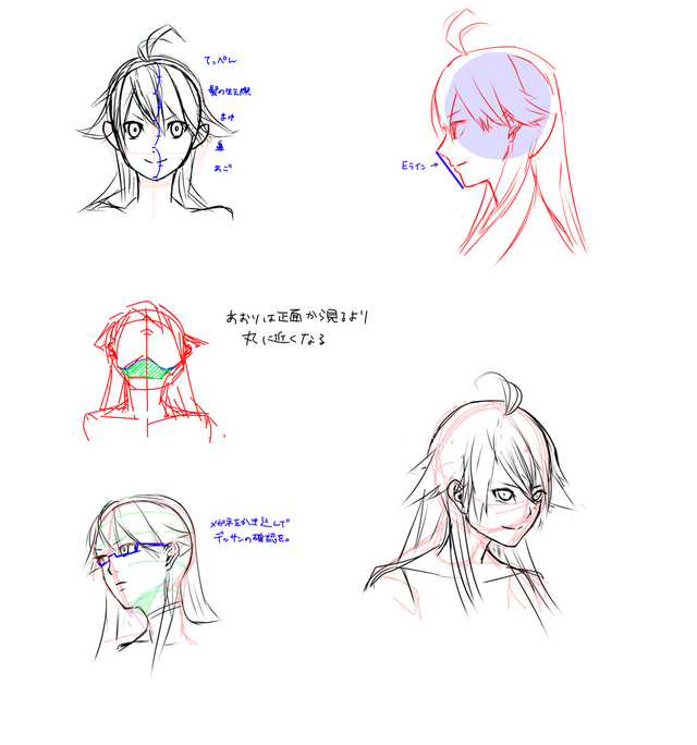 顔のアタリの取り方講座