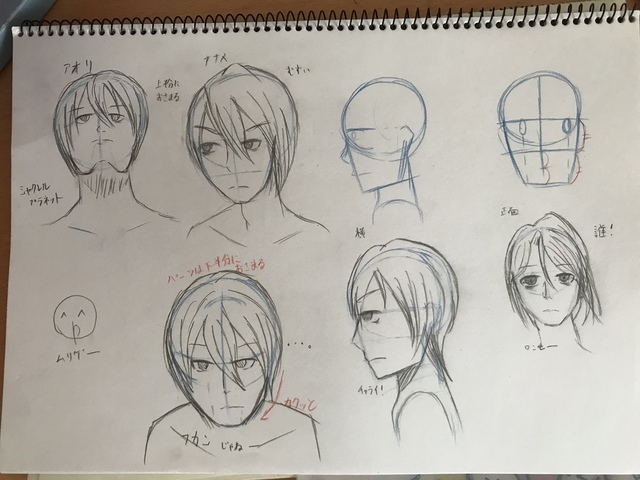 顔の描き方描いてみた