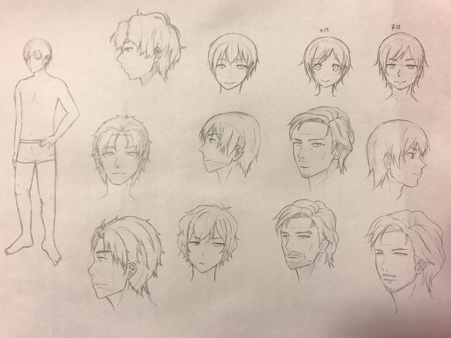 男性キャラの練習
