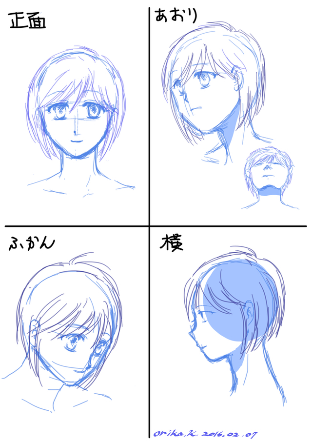 顔のアタリの取り方