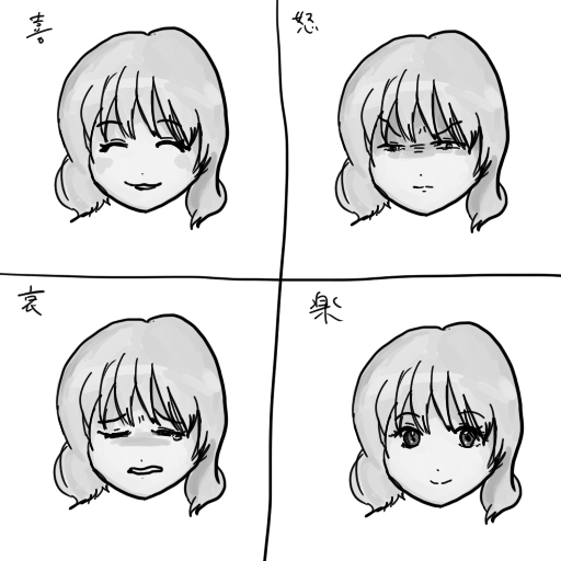 表情の描き方