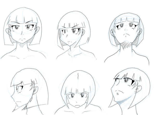  顔のアタリ２