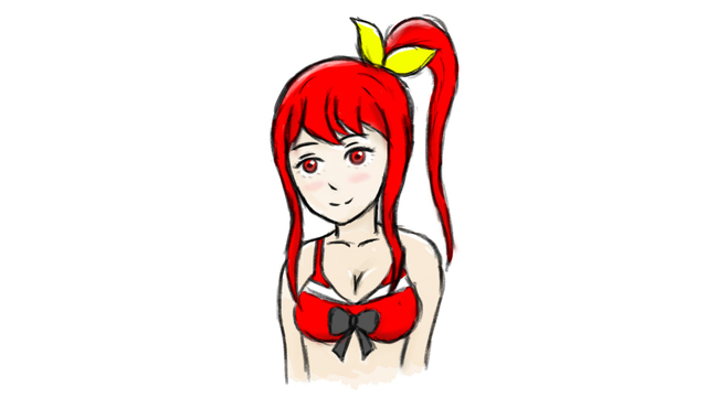 女性キャラクターの肌