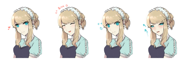 オリキャラちゃんで表情練習