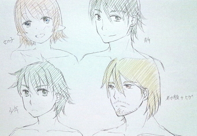 男性キャラの描き方イラレポ