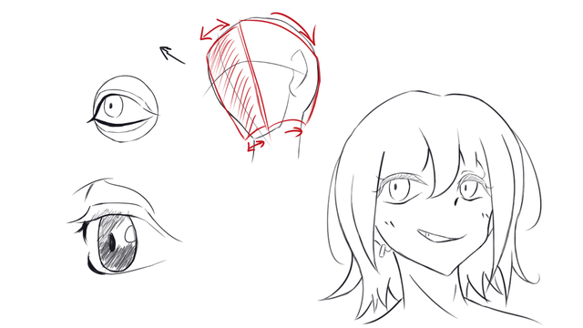 目の描き方レポ