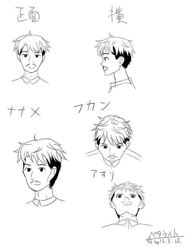 男性の顔