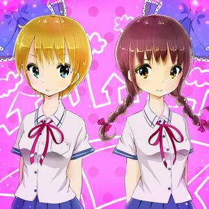 ショートヘアと三つ編み