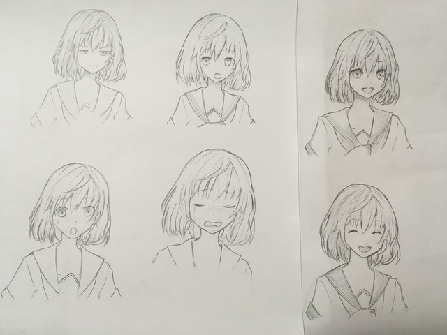 表情の描き方練習