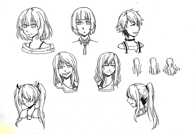 髪の描き方講座。