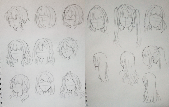 髪の描き[1-3]