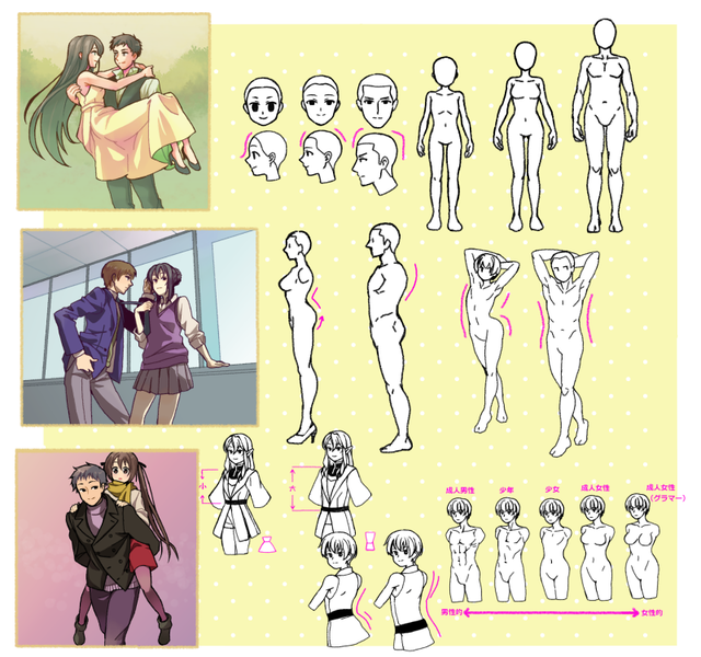 男女の描き分け