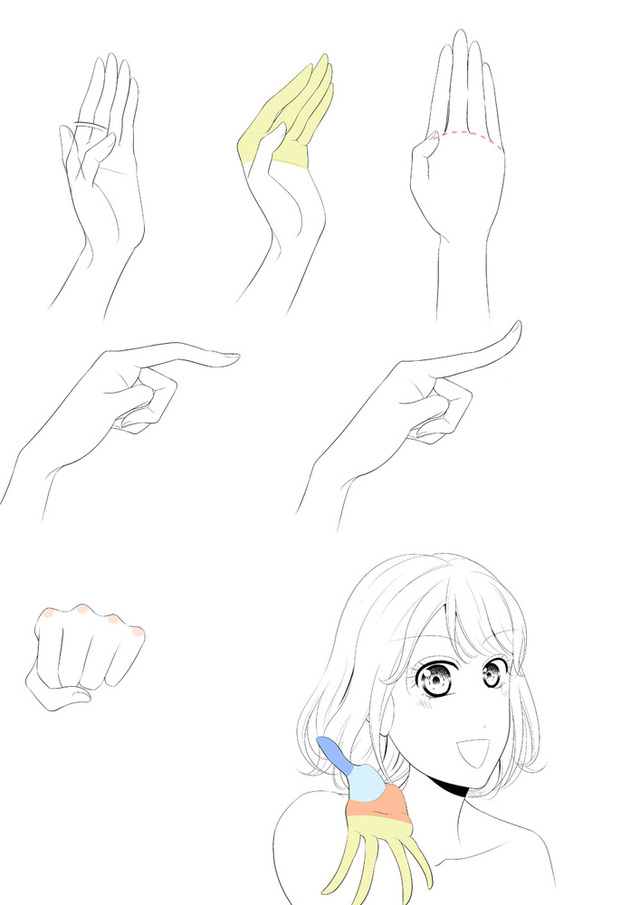 手の描き方