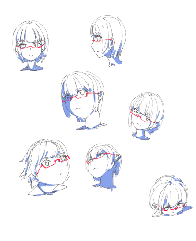 顔のアタリ