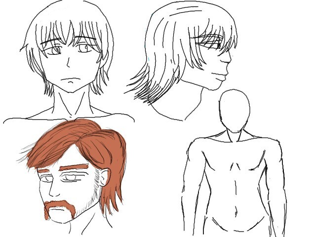 男性キャラクターのイラレポ投稿
