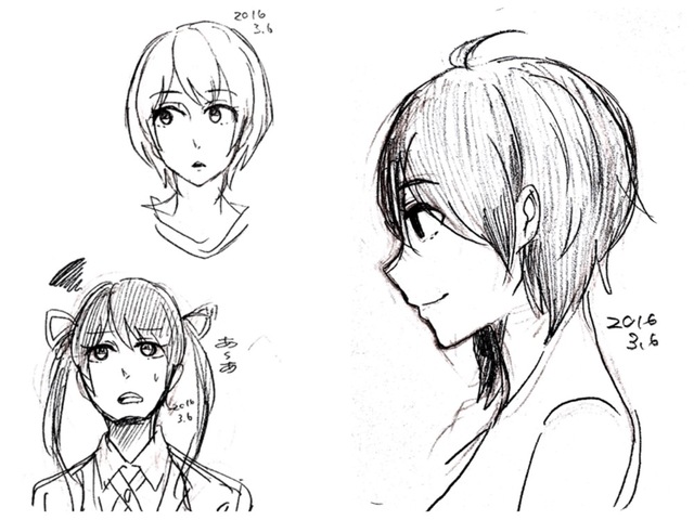 顔のアタリ